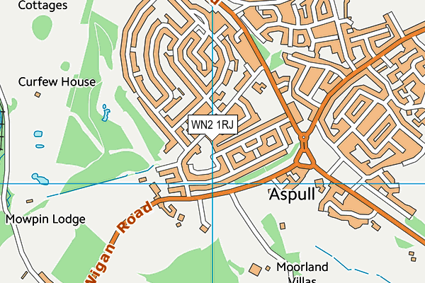 WN2 1RJ map - OS VectorMap District (Ordnance Survey) WN2 1RJ map - OS VectorMap District (Ordnance Survey)