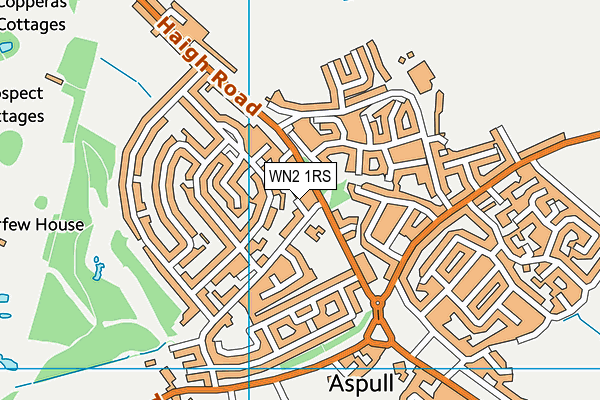 WN2 1RS map - OS VectorMap District (Ordnance Survey) WN2 1RS map - OS VectorMap District (Ordnance Survey)