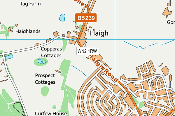 WN2 1RW map - OS VectorMap District (Ordnance Survey) WN2 1RW map - OS VectorMap District (Ordnance Survey)