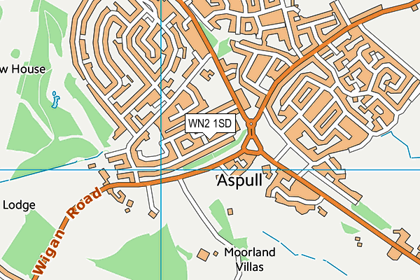 WN2 1SD map - OS VectorMap District (Ordnance Survey) WN2 1SD map - OS VectorMap District (Ordnance Survey)