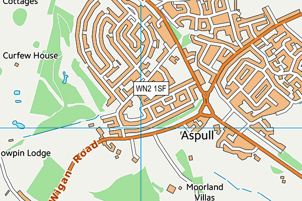 WN2 1SF map - OS VectorMap District (Ordnance Survey) WN2 1SF map - OS VectorMap District (Ordnance Survey)