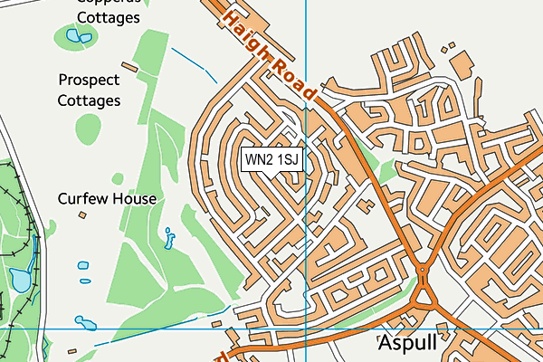 WN2 1SJ map - OS VectorMap District (Ordnance Survey) WN2 1SJ map - OS VectorMap District (Ordnance Survey)