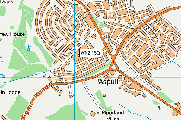 WN2 1SQ map - OS VectorMap District (Ordnance Survey) WN2 1SQ map - OS VectorMap District (Ordnance Survey)