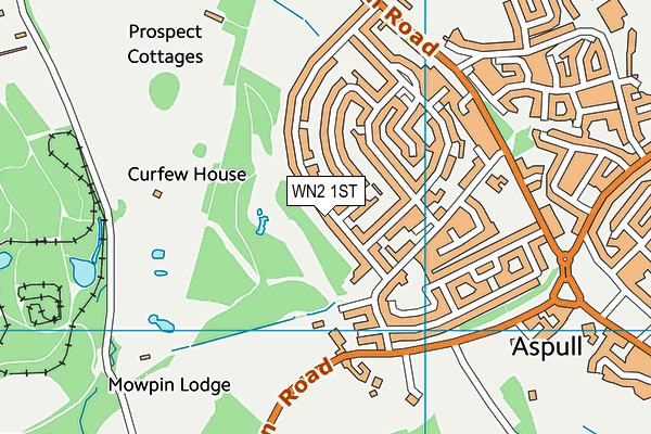 WN2 1ST map - OS VectorMap District (Ordnance Survey) WN2 1ST map - OS VectorMap District (Ordnance Survey)