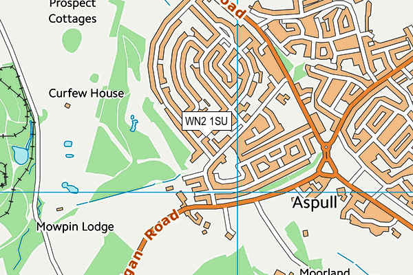 WN2 1SU map - OS VectorMap District (Ordnance Survey) WN2 1SU map - OS VectorMap District (Ordnance Survey)