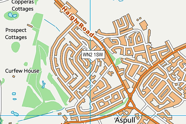 WN2 1SW map - OS VectorMap District (Ordnance Survey) WN2 1SW map - OS VectorMap District (Ordnance Survey)