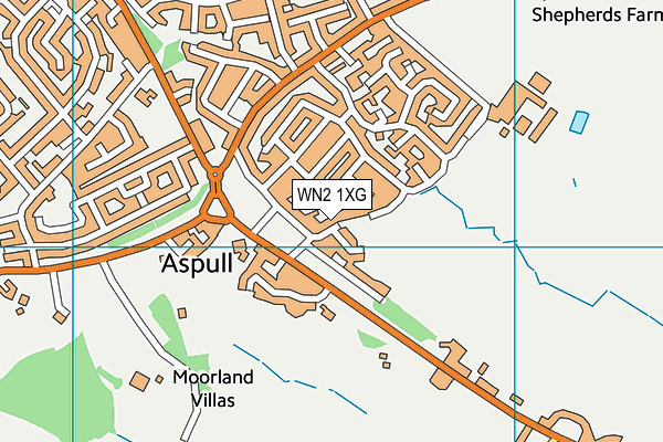 WN2 1XG map - OS VectorMap District (Ordnance Survey) WN2 1XG map - OS VectorMap District (Ordnance Survey)