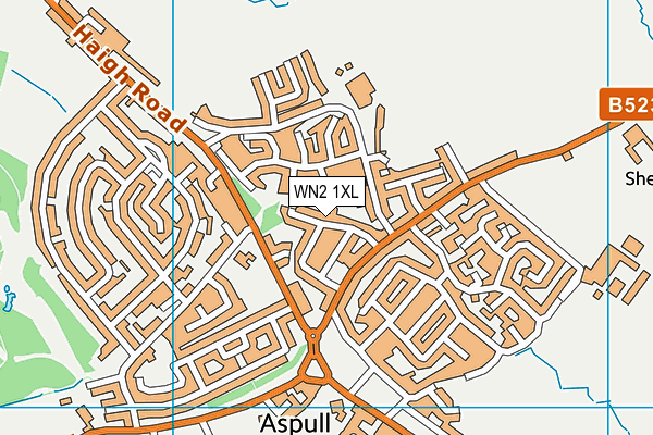 WN2 1XL map - OS VectorMap District (Ordnance Survey) WN2 1XL map - OS VectorMap District (Ordnance Survey)