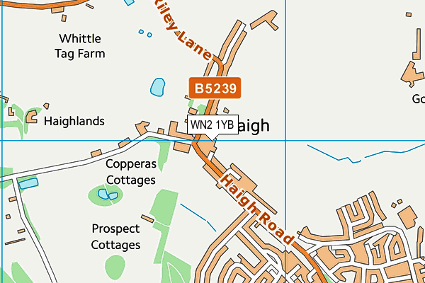 WN2 1YB map - OS VectorMap District (Ordnance Survey) WN2 1YB map - OS VectorMap District (Ordnance Survey)