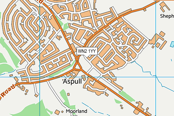 WN2 1YY map - OS VectorMap District (Ordnance Survey) WN2 1YY map - OS VectorMap District (Ordnance Survey)