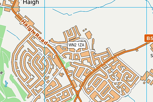 WN2 1ZA map - OS VectorMap District (Ordnance Survey) WN2 1ZA map - OS VectorMap District (Ordnance Survey)