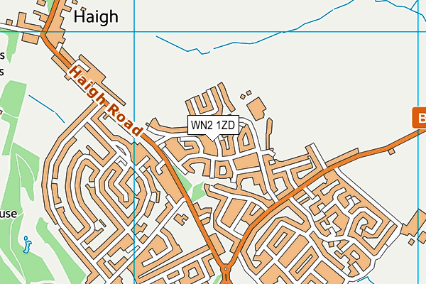 WN2 1ZD map - OS VectorMap District (Ordnance Survey)