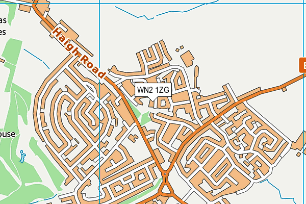 WN2 1ZG map - OS VectorMap District (Ordnance Survey) WN2 1ZG map - OS VectorMap District (Ordnance Survey)