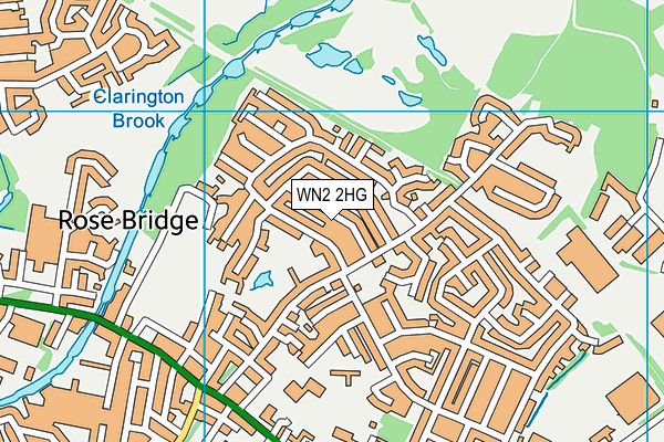 WN2 2HG map - OS VectorMap District (Ordnance Survey) WN2 2HG map - OS VectorMap District (Ordnance Survey)