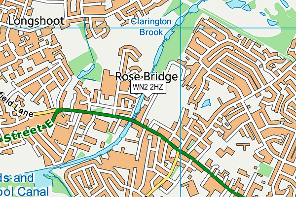 WN2 2HZ map - OS VectorMap District (Ordnance Survey) WN2 2HZ map - OS VectorMap District (Ordnance Survey)