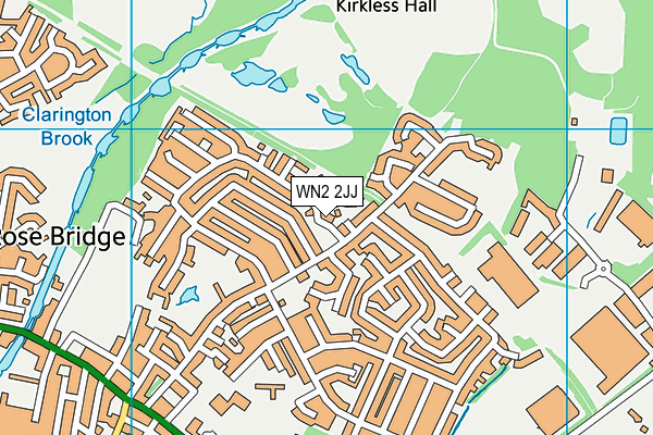 WN2 2JJ map - OS VectorMap District (Ordnance Survey) WN2 2JJ map - OS VectorMap District (Ordnance Survey)