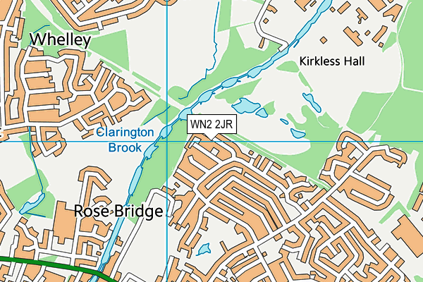 WN2 2JR map - OS VectorMap District (Ordnance Survey)