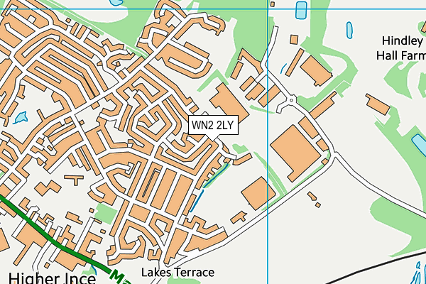 WN2 2LY map - OS VectorMap District (Ordnance Survey) WN2 2LY map - OS VectorMap District (Ordnance Survey)