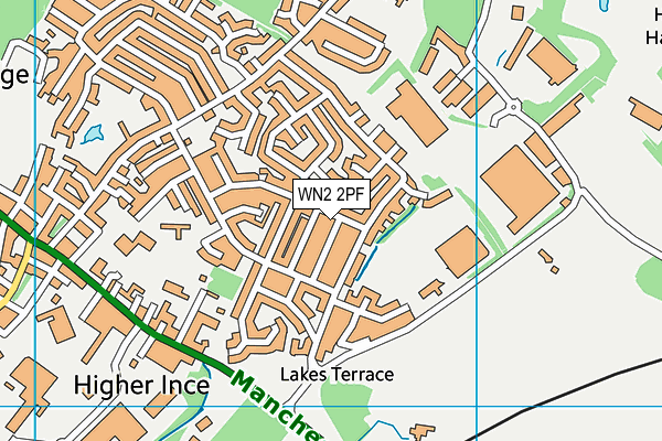 WN2 2PF map - OS VectorMap District (Ordnance Survey) WN2 2PF map - OS VectorMap District (Ordnance Survey)