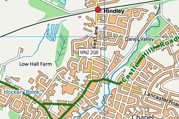 WN2 2QE map - OS VectorMap District (Ordnance Survey) WN2 2QE map - OS VectorMap District (Ordnance Survey)