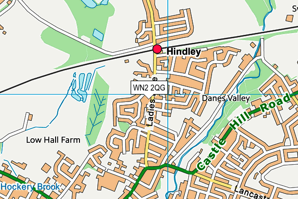 WN2 2QG map - OS VectorMap District (Ordnance Survey) WN2 2QG map - OS VectorMap District (Ordnance Survey)