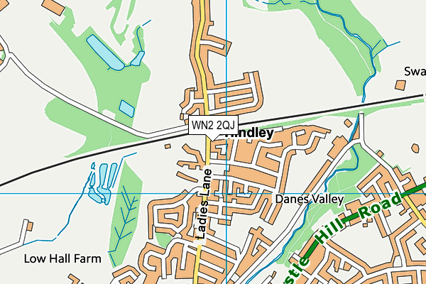 WN2 2QJ map - OS VectorMap District (Ordnance Survey) WN2 2QJ map - OS VectorMap District (Ordnance Survey)