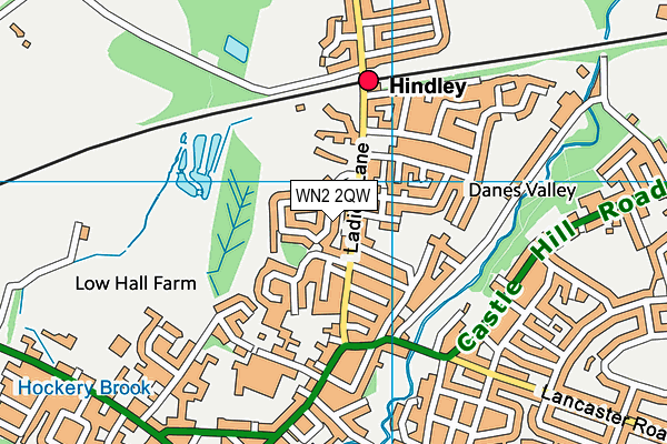 WN2 2QW map - OS VectorMap District (Ordnance Survey) WN2 2QW map - OS VectorMap District (Ordnance Survey)