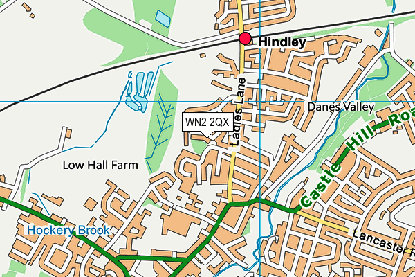 WN2 2QX map - OS VectorMap District (Ordnance Survey) WN2 2QX map - OS VectorMap District (Ordnance Survey)