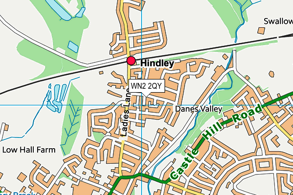 WN2 2QY map - OS VectorMap District (Ordnance Survey) WN2 2QY map - OS VectorMap District (Ordnance Survey)