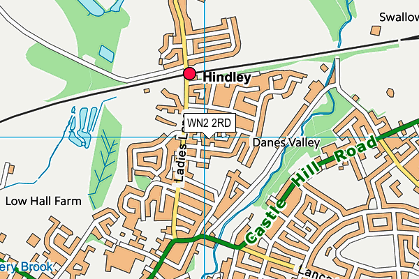 WN2 2RD map - OS VectorMap District (Ordnance Survey) WN2 2RD map - OS VectorMap District (Ordnance Survey)