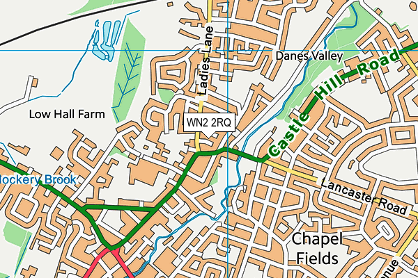 WN2 2RQ map - OS VectorMap District (Ordnance Survey) WN2 2RQ map - OS VectorMap District (Ordnance Survey)