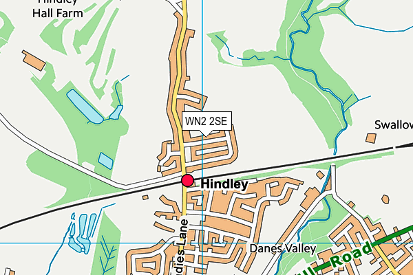 WN2 2SE map - OS VectorMap District (Ordnance Survey) WN2 2SE map - OS VectorMap District (Ordnance Survey)