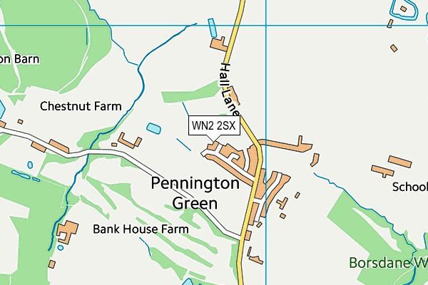 WN2 2SX map - OS VectorMap District (Ordnance Survey) WN2 2SX map - OS VectorMap District (Ordnance Survey)