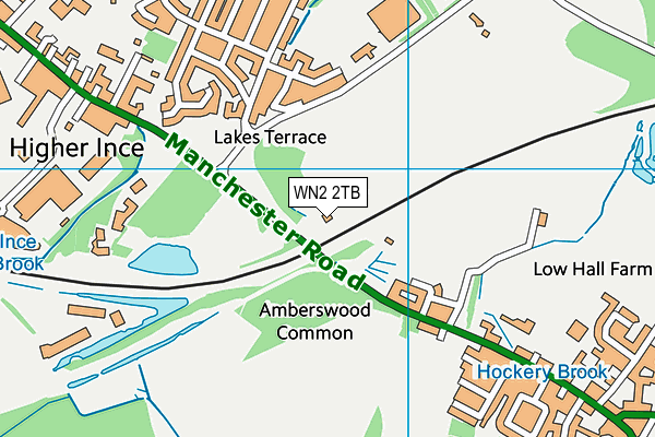 WN2 2TB map - OS VectorMap District (Ordnance Survey) WN2 2TB map - OS VectorMap District (Ordnance Survey)
