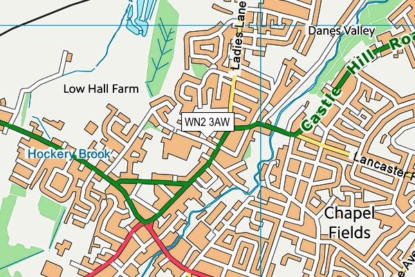 WN2 3AW map - OS VectorMap District (Ordnance Survey) WN2 3AW map - OS VectorMap District (Ordnance Survey)