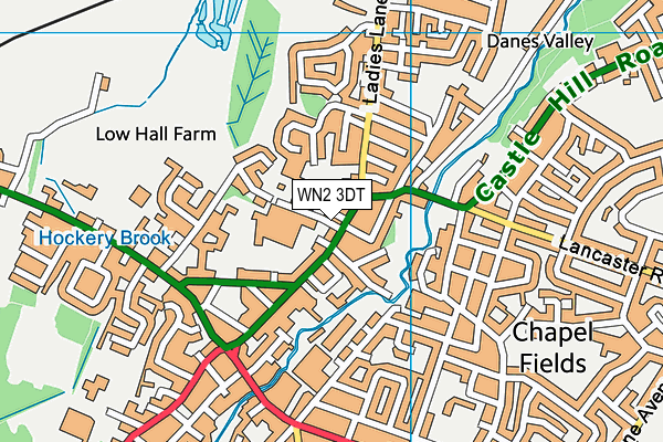 WN2 3DT map - OS VectorMap District (Ordnance Survey) WN2 3DT map - OS VectorMap District (Ordnance Survey)