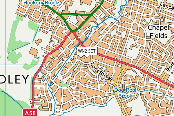 WN2 3ET map - OS VectorMap District (Ordnance Survey) WN2 3ET map - OS VectorMap District (Ordnance Survey)