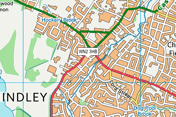 WN2 3HB map - OS VectorMap District (Ordnance Survey)