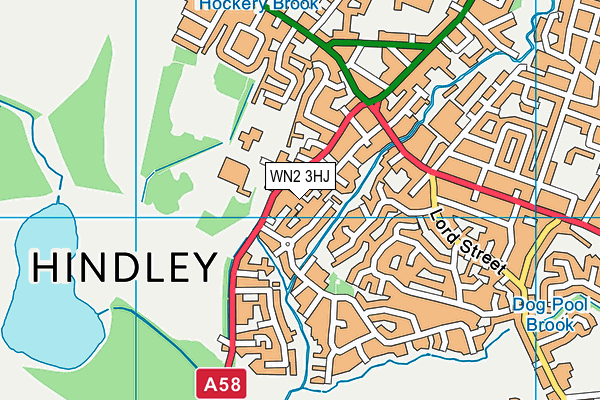 WN2 3HJ map - OS VectorMap District (Ordnance Survey) WN2 3HJ map - OS VectorMap District (Ordnance Survey)