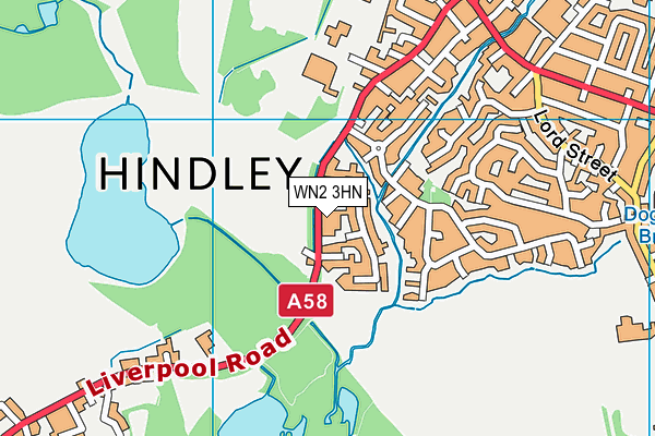 WN2 3HN map - OS VectorMap District (Ordnance Survey)