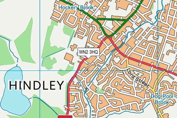 WN2 3HQ map - OS VectorMap District (Ordnance Survey) WN2 3HQ map - OS VectorMap District (Ordnance Survey)
