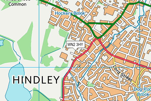 WN2 3HY map - OS VectorMap District (Ordnance Survey)