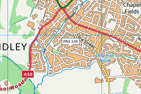 WN2 3JW map - OS VectorMap District (Ordnance Survey) WN2 3JW map - OS VectorMap District (Ordnance Survey)