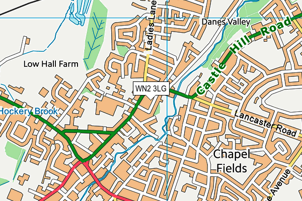 WN2 3LG map - OS VectorMap District (Ordnance Survey) WN2 3LG map - OS VectorMap District (Ordnance Survey)