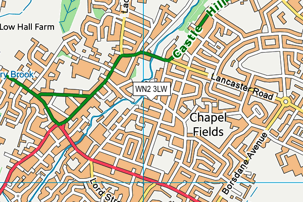 WN2 3LW map - OS VectorMap District (Ordnance Survey) WN2 3LW map - OS VectorMap District (Ordnance Survey)
