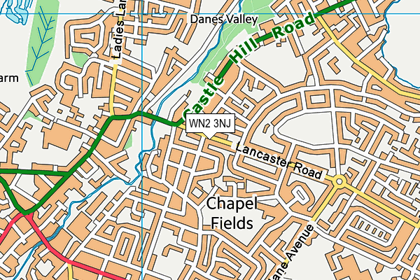 WN2 3NJ map - OS VectorMap District (Ordnance Survey) WN2 3NJ map - OS VectorMap District (Ordnance Survey)