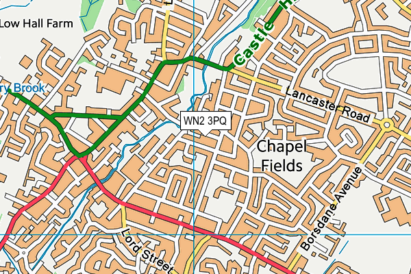 WN2 3PQ map - OS VectorMap District (Ordnance Survey) WN2 3PQ map - OS VectorMap District (Ordnance Survey)