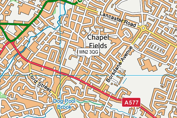 WN2 3QG map - OS VectorMap District (Ordnance Survey) WN2 3QG map - OS VectorMap District (Ordnance Survey)