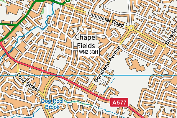WN2 3QH map - OS VectorMap District (Ordnance Survey) WN2 3QH map - OS VectorMap District (Ordnance Survey)