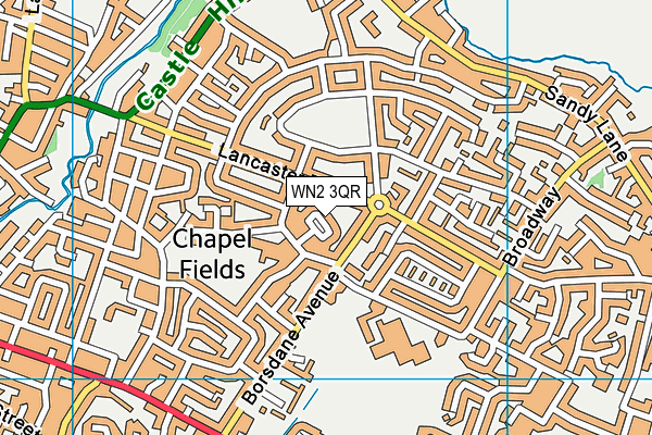 WN2 3QR map - OS VectorMap District (Ordnance Survey) WN2 3QR map - OS VectorMap District (Ordnance Survey)